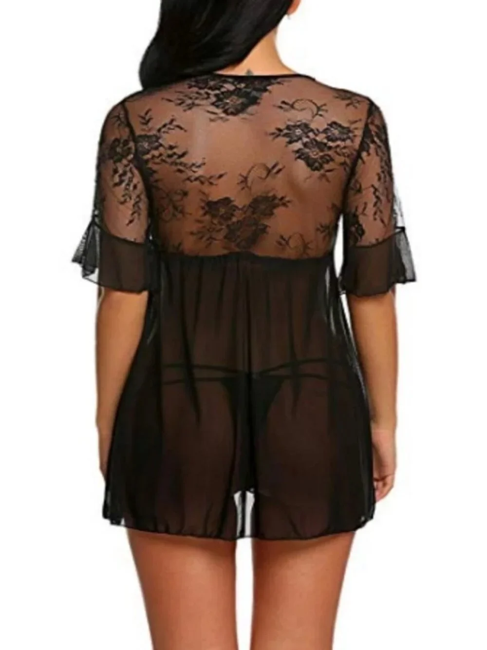 Women's Sexy-Lingerie Babydoll Sleepwear Underwear Lace Dress Nightwear